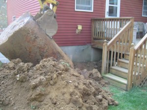 Oil Tank Removal under deck